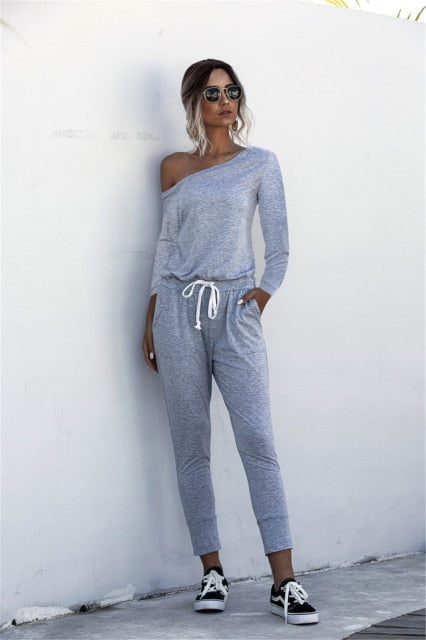 Fashion Women Summer Solid Color Jumpsuits
