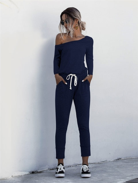 Fashion Women Summer Solid Color Jumpsuits